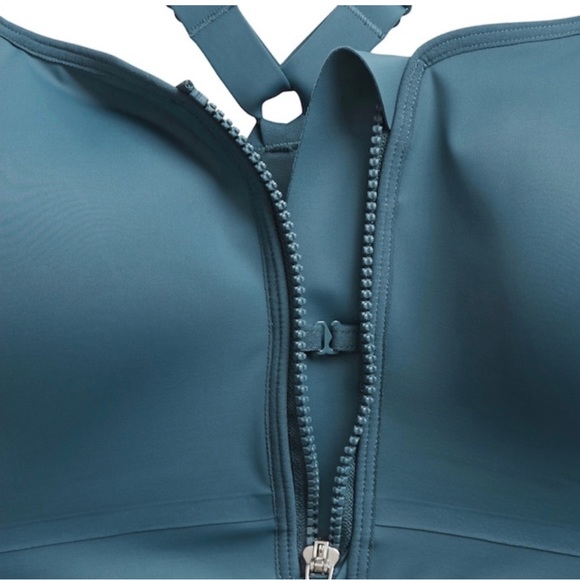 NWT💝Advance Front Zip Bra 34DD Sequoia Blue - Picture 5 of 9